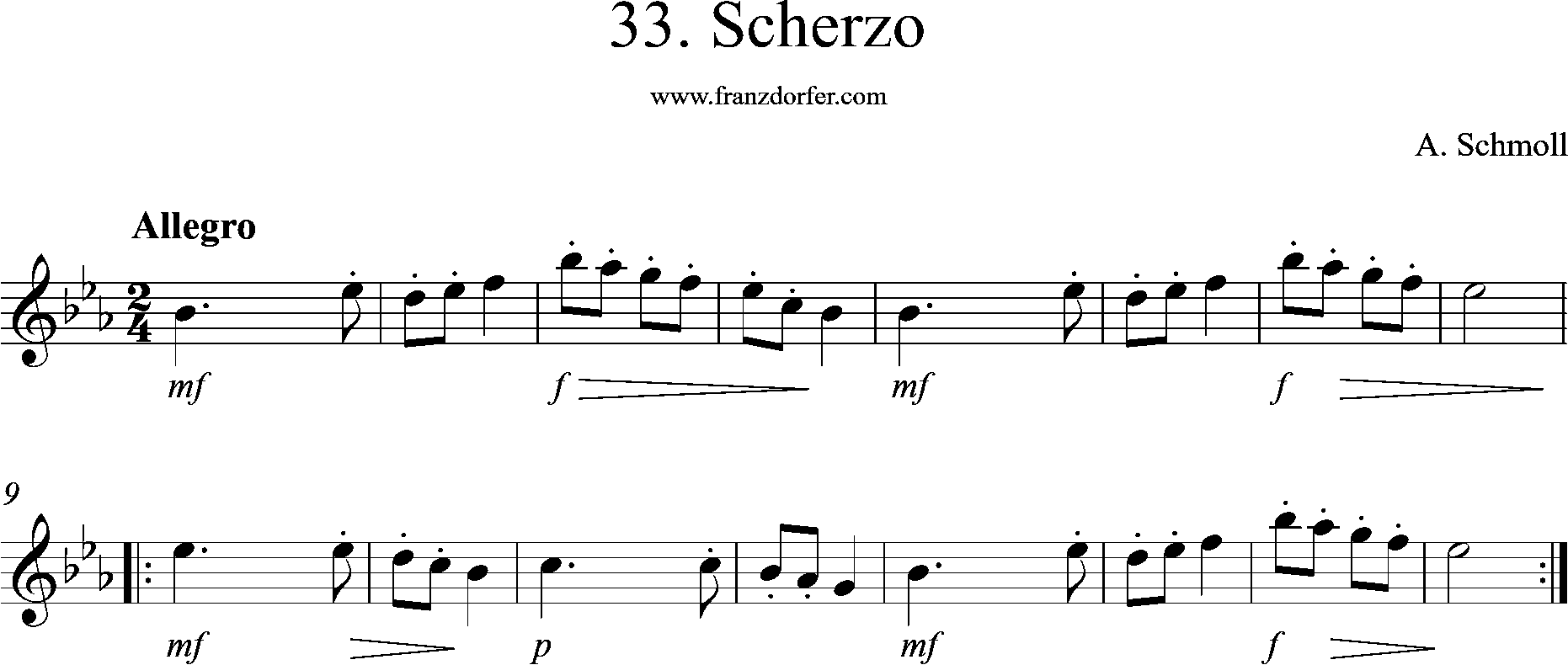 scherzo, Eb-high